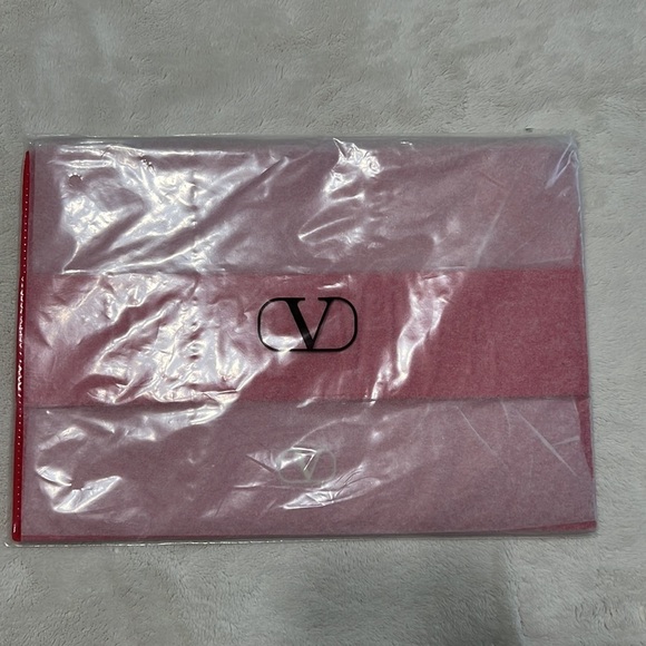Valentino Voce Viva Large Patent Leather Trousse Pouch — Red / New in Package - Picture 2 of 5